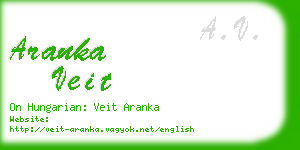 aranka veit business card